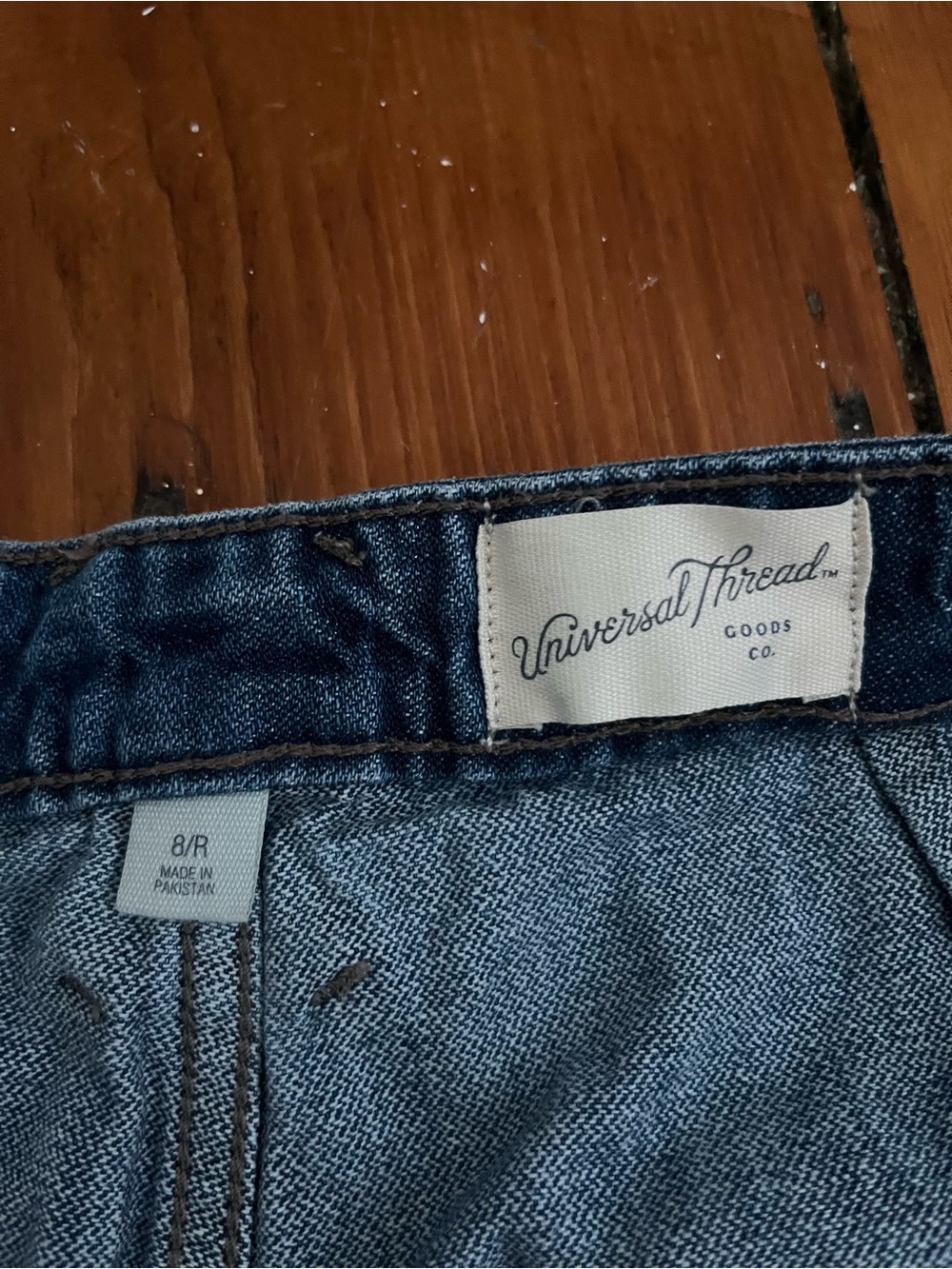 Universal Thread Dark Blue Wide-Leg Jeans - Picture 3 of 3